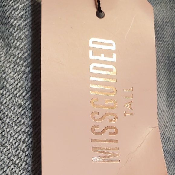 NWT TALL WRATH HIGH WAIST SLASH STRAIGHT LEG DENIM JEANS  2 - Picture 8 of 8